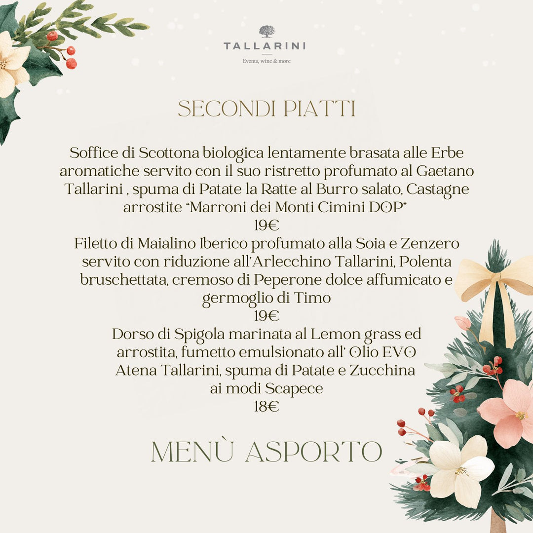 Asporto Natale e Capodanno