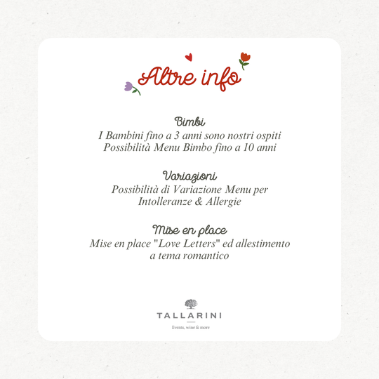 Cena di San Valentino per 2 persone